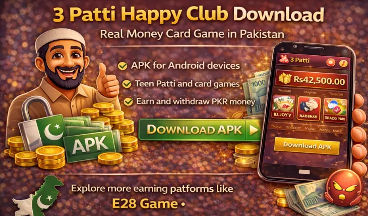 3 Patti Happy Club Download – Real Money Card Game in Pakistan